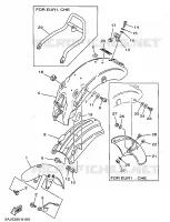 GARDE BOUE pour Yamaha VIRAGO 1998