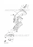 GARDE BOUE pour Yamaha VIRAGO 1998