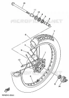 ROUE AVANT pour Yamaha VIRAGO 1998