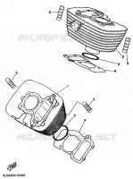 CYLINDRE pour Yamaha VIRAGO 1998