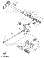 AXE DE SELECTEUR / PEDALE pour Yamaha VIRAGO 1998
