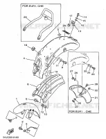 GARDE BOUE pour Yamaha VIRAGO 1998