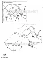 SELLE pour Yamaha VIRAGO 1998