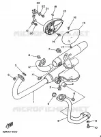 ECHAPPEMENT pour Yamaha VIRAGO 1998