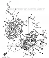 CARTER MOTEUR pour Yamaha VIRAGO 1998