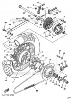 ROUE ARRIERE pour Yamaha VIRAGO 1998