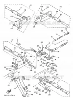 SUPPORT / REPOSE PIEDS pour Yamaha VIRAGO 1998