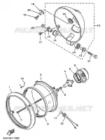 PHARE  pour Yamaha VIRAGO 1998
