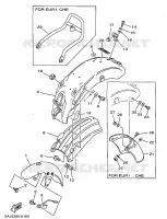 GARDE BOUE pour Yamaha VIRAGO 1998
