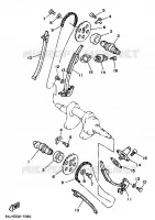 ARBRE A CAMES / CHAINE DE DISTRIBUTION pour Yamaha VIRAGO 1998