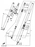 FOURCHE pour Yamaha VIRAGO 1998