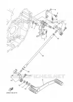 AXE DE SELECTEUR / PEDALE pour Yamaha WILDSTAR 1999