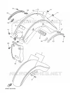 GARDE BOUE pour Yamaha WILDSTAR 1999