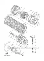 EMBRAYAGE DE DEMARREUR pour Yamaha WILDSTAR 2001