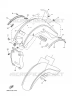 GARDE BOUE pour Yamaha WILDSTAR 2001