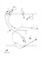 GUIDON ET CABLES pour Yamaha WILDSTAR 2001