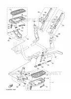 SUPPORT / REPOSE PIEDS pour Yamaha WILDSTAR 2001