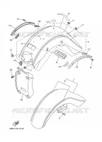 GARDE BOUE pour Yamaha WILDSTAR 2002