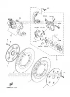 ETRIER DE FREIN AVANT pour Yamaha WILDSTAR 2002
