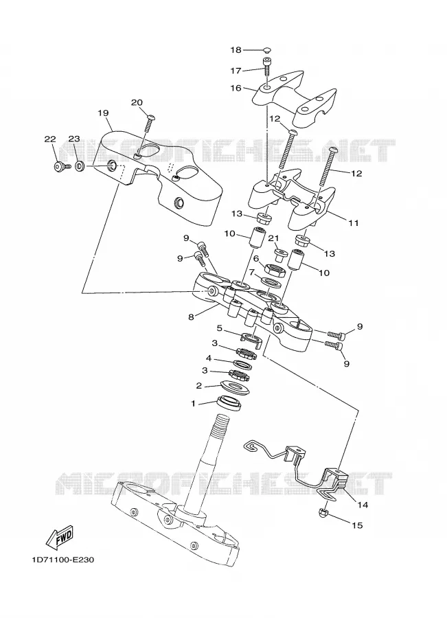DIRECTION Yamaha MOTO 1900 2006 MIDNIGHT STAR  XV1900A