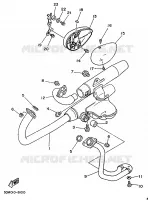 ECHAPPEMENT pour Yamaha VIRAGO 1992