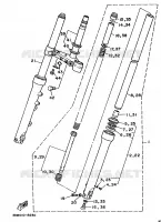 FOURCHE pour Yamaha VIRAGO 1992