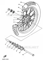 ROUE AVANT pour Yamaha VIRAGO 1992