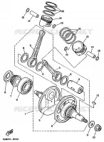 VILEBREQUIN / PISTON pour Yamaha VIRAGO 1992