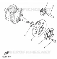 EMBRAYAGE DE DEMARREUR pour Yamaha VIRAGO 1992