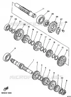 TRANSMISSION pour Yamaha VIRAGO 1992