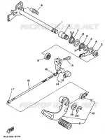 AXE DE SELECTEUR / PEDALE pour Yamaha VIRAGO 1992
