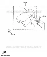 CACHE LATERAL  pour Yamaha VIRAGO 1992