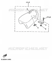 CACHE LATERAL  pour Yamaha VIRAGO 1992