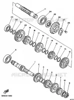 TRANSMISSION pour Yamaha VIRAGO 1994