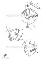 CACHE LATERAL   RESERVOIR D'HUILE pour Yamaha VIRAGO 1994