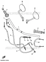 GUIDON ET CABLES pour Yamaha VIRAGO 1994