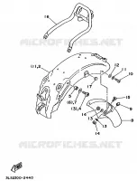 ALTERNATIVE GARDE BOUE pour Yamaha VIRAGO 1994