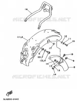 ALTERNATIVE GARDE BOUE pour Yamaha VIRAGO 1994