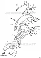 GARDE BOUE pour Yamaha VIRAGO 1995