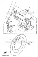 ROUE AVANT / ETRIER DE FREIN pour Yamaha VIRAGO 1995