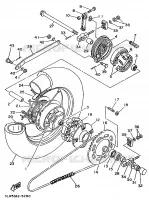 ROUE ARRIERE pour Yamaha VIRAGO 1995