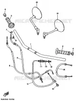 GUIDON ET CABLES pour Yamaha VIRAGO 1995