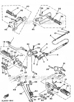 SUPPORT / REPOSE PIEDS pour Yamaha VIRAGO 1995