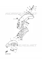GARDE BOUE pour Yamaha VIRAGO 1996