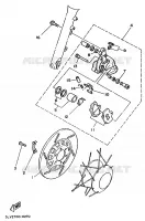 ROUE AVANT / ETRIER DE FREIN pour Yamaha VIRAGO 1994