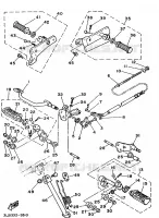 SUPPORT / REPOSE PIEDS pour Yamaha VIRAGO 1994