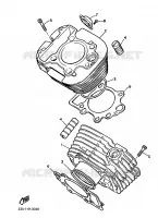 CYLINDRE pour Yamaha VIRAGO 1987