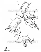 GARDE BOUE pour Yamaha VIRAGO 1987