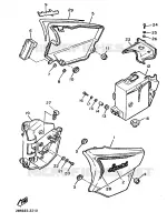 COUVERCLE LATERAL pour Yamaha VIRAGO 1987