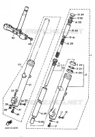FOURCHE pour Yamaha VIRAGO 1987